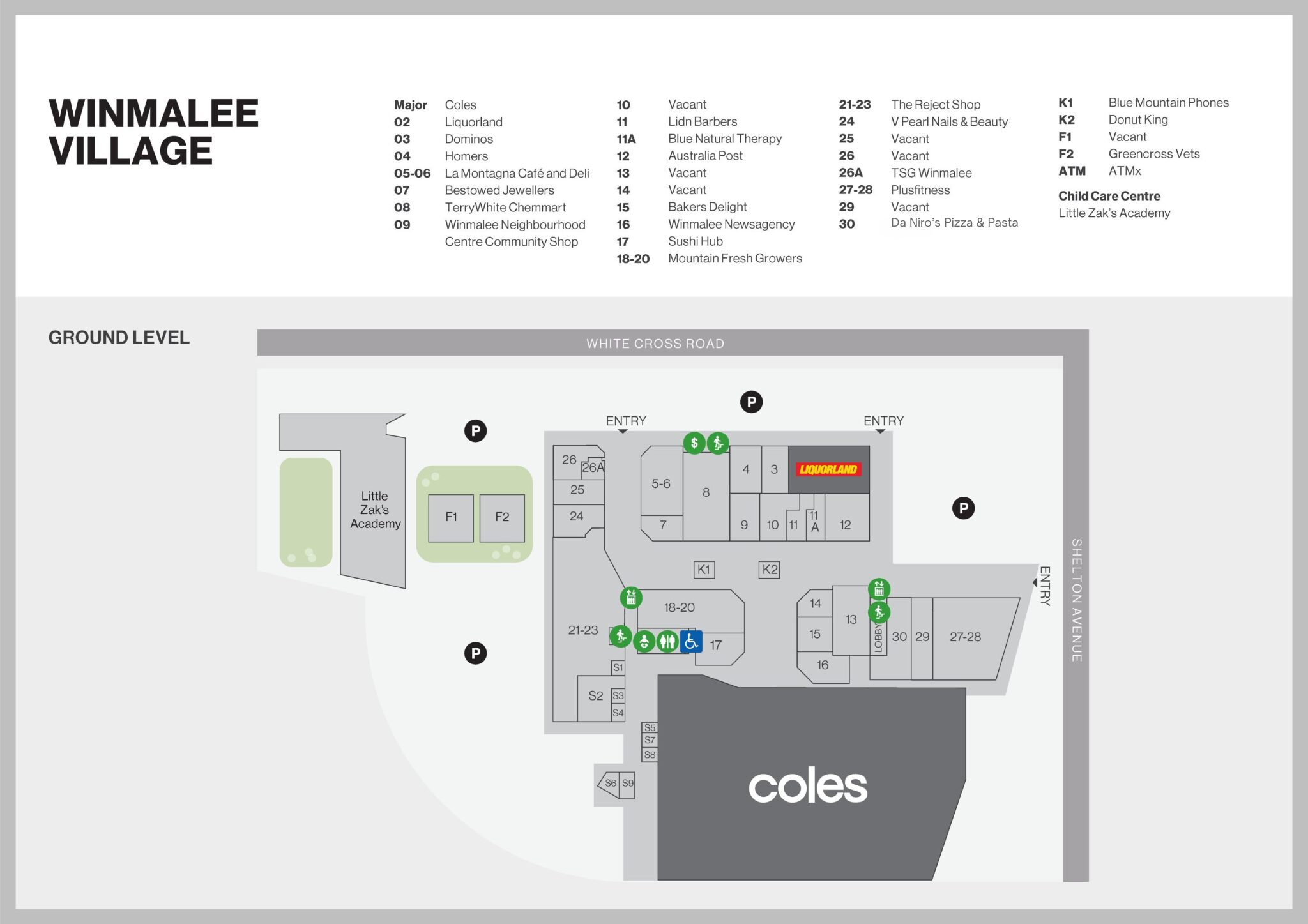 Centre Plan Winmalee Village Shopping Centre Winmalee Map November 2025 